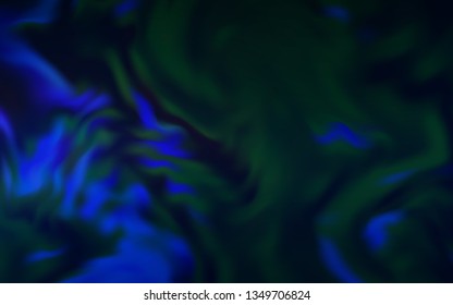 Dark BLUE vector blurred shine abstract texture. A completely new colored illustration in blur style. New style for your business design.