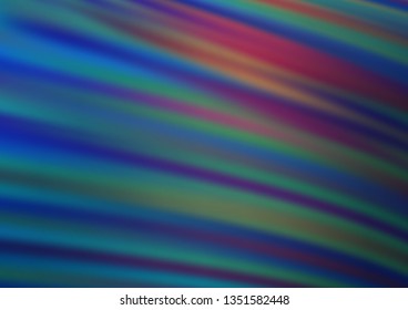 Dark BLUE vector blurred shine abstract pattern. An elegant bright illustration with gradient. The blurred design can be used for your web site.