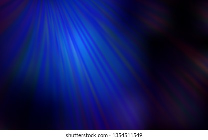 Dark BLUE vector blurred shine abstract background. Abstract colorful illustration with gradient. Blurred design for your web site.