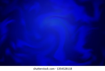 Dark BLUE vector blurred shine abstract template. Colorful illustration in abstract style with gradient. The best blurred design for your business.