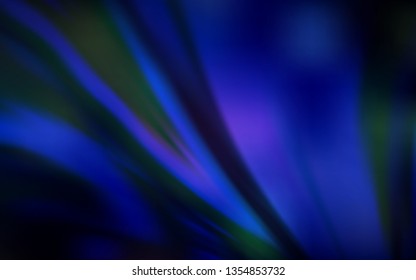 Dark BLUE vector blurred shine abstract background. Abstract colorful illustration with gradient. Background for designs.