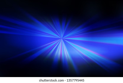 Dark BLUE vector blurred shine abstract template. A completely new colored illustration in blur style. The best blurred design for your business.