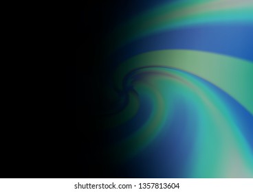 Dark BLUE vector blurred shine abstract template. Glitter abstract illustration with an elegant design. The template can be used for your brand book.