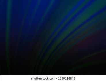 Dark BLUE vector blurred shine abstract background. A completely new color illustration in a bokeh style. The template for backgrounds of cell phones.