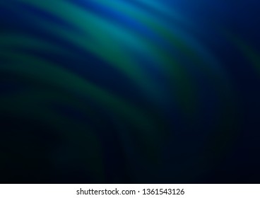 Dark BLUE vector blurred shine abstract background. An elegant bright illustration with gradient. A new texture for your design.