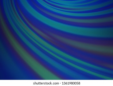 Dark BLUE vector blurred shine abstract background. A completely new color illustration in a bokeh style. The elegant pattern for brand book.