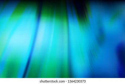 Dark BLUE vector blurred shine abstract template. Glitter abstract illustration with gradient design. New style design for your brand book.