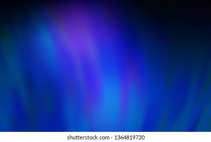 Dark BLUE vector blurred shine abstract template. An elegant bright illustration with gradient. Background for a cell phone.