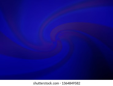 Dark BLUE vector blurred shine abstract pattern. A vague abstract illustration with gradient. A completely new design for your business.