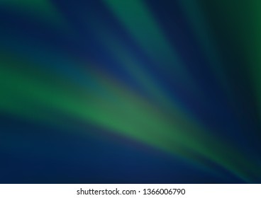Dark BLUE vector blurred shine abstract pattern. Colorful illustration in blurry style with gradient. The background for your creative designs.