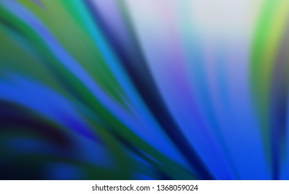 Dark BLUE vector blurred shine abstract texture. Glitter abstract illustration with gradient design. Blurred design for your web site.