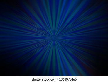 Dark BLUE vector blurred shine abstract background. Colorful abstract illustration with gradient. Brand new style for your business design.