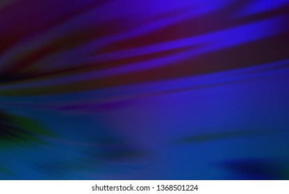 Dark BLUE vector blurred shine abstract template. Shining colored illustration in smart style. Background for designs.