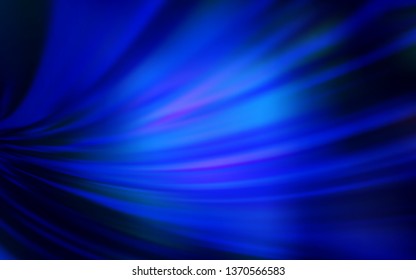 Dark BLUE vector blurred shine abstract background. An elegant bright illustration with gradient. Completely new design for your business.