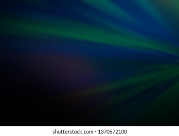 Dark BLUE vector blurred shine abstract template. Creative illustration in halftone style with gradient. A new texture for your design.