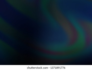 Dark BLUE vector blurred shine abstract pattern. Colorful illustration in abstract style with gradient. The template can be used for your brand book.