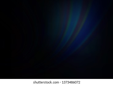 Dark BLUE vector blurred shine abstract background. A vague abstract illustration with gradient. A new texture for your design.