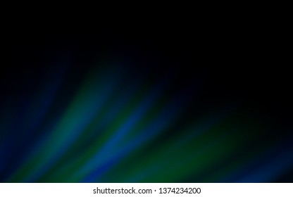 Dark BLUE vector blurred shine abstract background. Creative illustration in halftone style with gradient. Completely new design for your business.