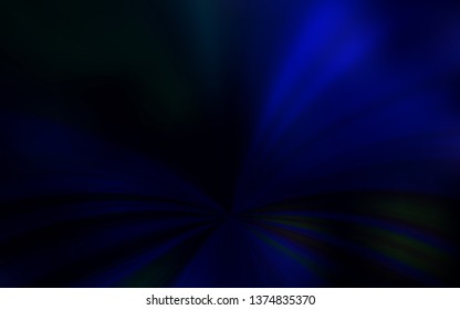 Dark BLUE vector blurred shine abstract texture. Colorful abstract illustration with gradient. Blurred design for your web site.