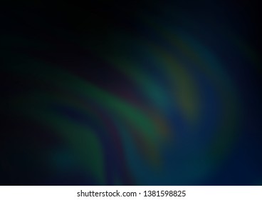 Dark BLUE vector blurred shine abstract template. Modern geometrical abstract illustration with gradient. The template for backgrounds of cell phones.