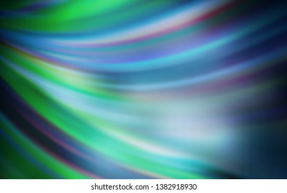 Dark BLUE vector blurred shine abstract template. Abstract colorful illustration with gradient. The best blurred design for your business.