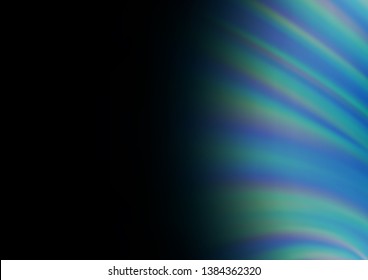 Dark BLUE vector blurred shine abstract background. A completely new color illustration in a bokeh style. A new texture for your design.