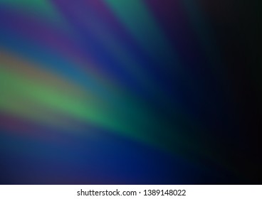 Dark BLUE vector blurred shine abstract template. Colorful abstract illustration with gradient. A completely new design for your business.