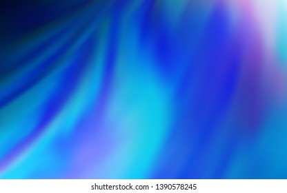 Dark BLUE vector blurred shine abstract template. Creative illustration in halftone style with gradient. New style design for your brand book.