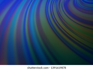 Dark BLUE vector blurred shine abstract background. A vague abstract illustration with gradient. A completely new template for your design.