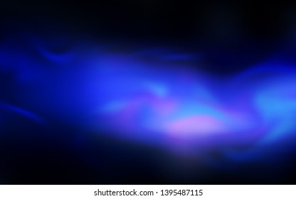 Dark BLUE vector blurred shine abstract background. Shining colored illustration in smart style. New way of your design.