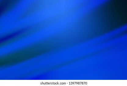 Dark BLUE vector blurred shine abstract texture. Creative illustration in halftone style with gradient. Elegant background for a brand book.