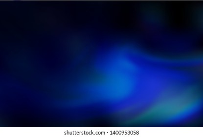 Dark BLUE vector blurred shine abstract background. Creative illustration in halftone style with gradient. New design for your business.