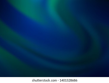 Dark BLUE vector blurred shine abstract pattern. A completely new color illustration in a bokeh style. The blurred design can be used for your web site.