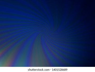 Dark BLUE vector blurred shine abstract background. A completely new color illustration in a bokeh style. A completely new template for your design.