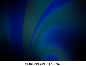 Dark BLUE vector blurred shine abstract template. Colorful illustration in abstract style with gradient. A completely new template for your design.
