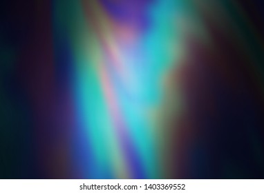Dark BLUE vector blurred shine abstract template. Modern abstract illustration with gradient. Elegant background for a brand book.