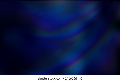 Dark BLUE vector blurred shine abstract background. Abstract colorful illustration with gradient. Smart design for your work.