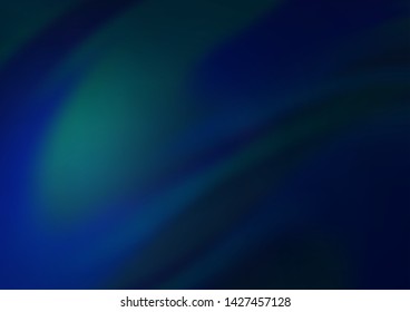 Dark BLUE vector blurred shine abstract background. An elegant bright illustration with gradient. The template for backgrounds of cell phones.