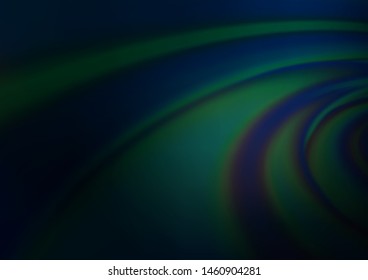 Dark BLUE vector blurred shine abstract pattern. Modern geometrical abstract illustration with gradient. Brand new design for your business.