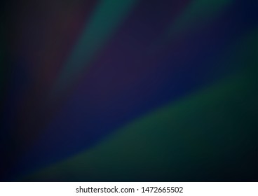 Dark BLUE vector blurred shine abstract background. Colorful illustration in abstract style with gradient. A new texture for your design.
