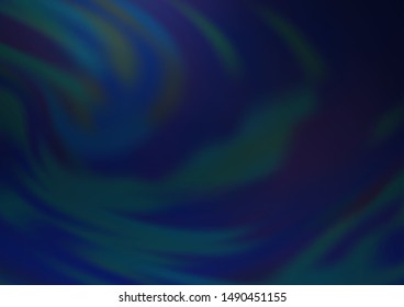 Dark BLUE vector blurred shine abstract background. Colorful abstract illustration with gradient. The elegant pattern for brand book.