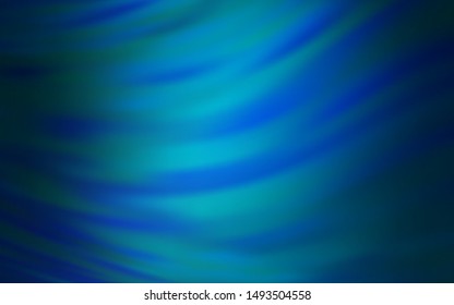 Dark BLUE vector blurred shine abstract background. Colorful abstract illustration with gradient. New way of your design.