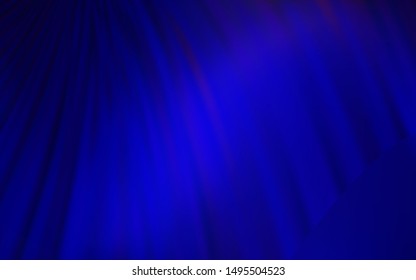 Dark BLUE vector blurred shine abstract template. A completely new colored illustration in blur style. Elegant background for a brand book.