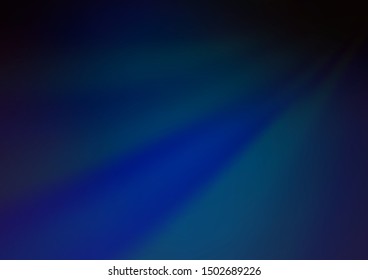 Dark BLUE vector blurred shine abstract template. Colorful abstract illustration with gradient. The best blurred design for your business.