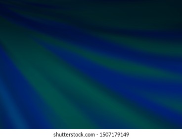 Dark BLUE vector blurred shine abstract pattern. Colorful illustration in abstract style with gradient. The blurred design can be used for your web site.