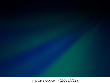 Dark BLUE vector blurred shine abstract background. Colorful illustration in blurry style with gradient. The best blurred design for your business.