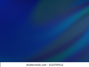 Dark BLUE vector blurred shine abstract background. An elegant bright illustration with gradient. The template can be used for your brand book.