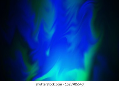 Dark BLUE vector blurred shine abstract template. Colorful illustration in abstract style with gradient. New style for your business design.