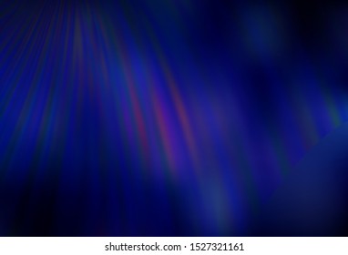 Dark BLUE vector blurred shine abstract template. New colored illustration in blur style with gradient. Background for designs.