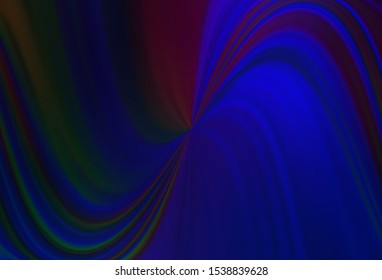 Dark BLUE vector blurred shine abstract background. Modern abstract illustration with gradient. Blurred design for your web site.
